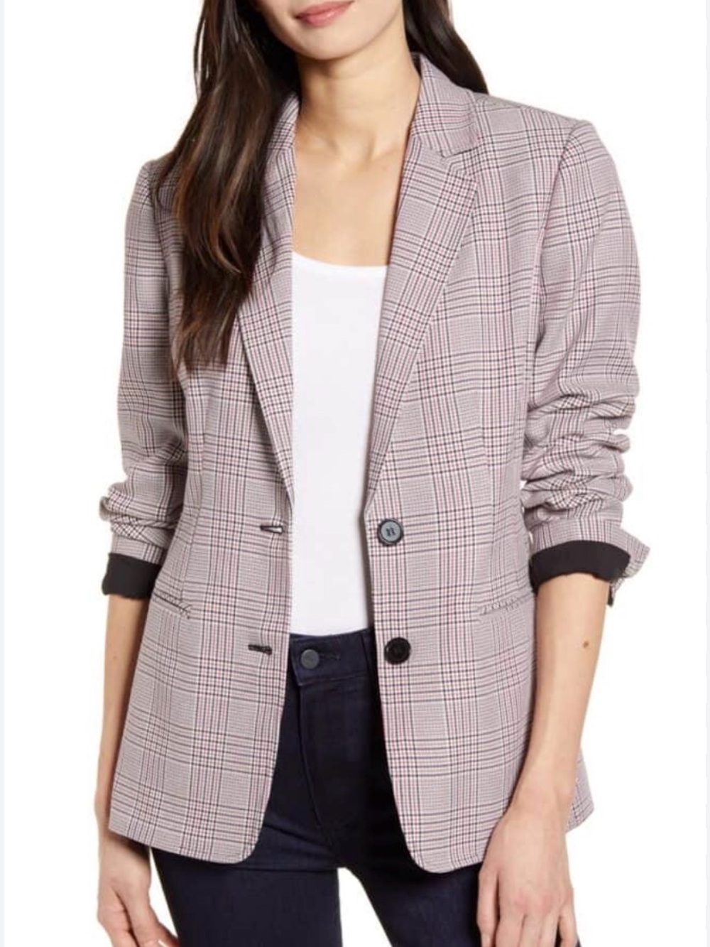 Chelsea28 plaid blazer